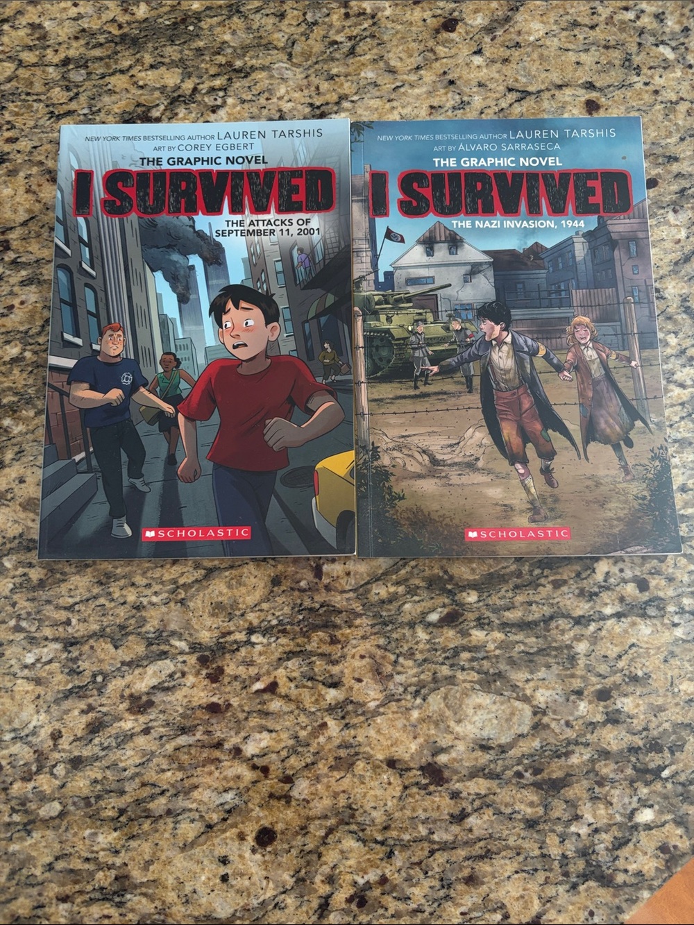 Scholastic I Survived Graphic Novels - Red, Blue Covers